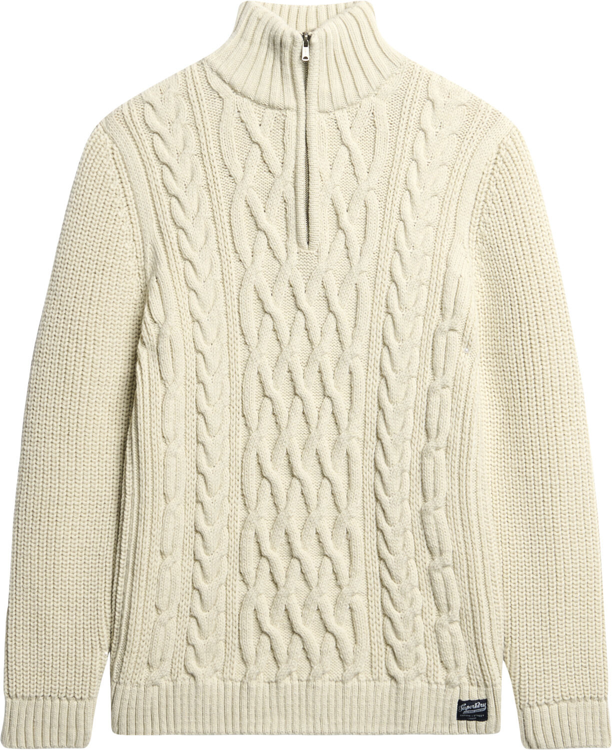 JACOB CABLE KNIT HALF ZIP