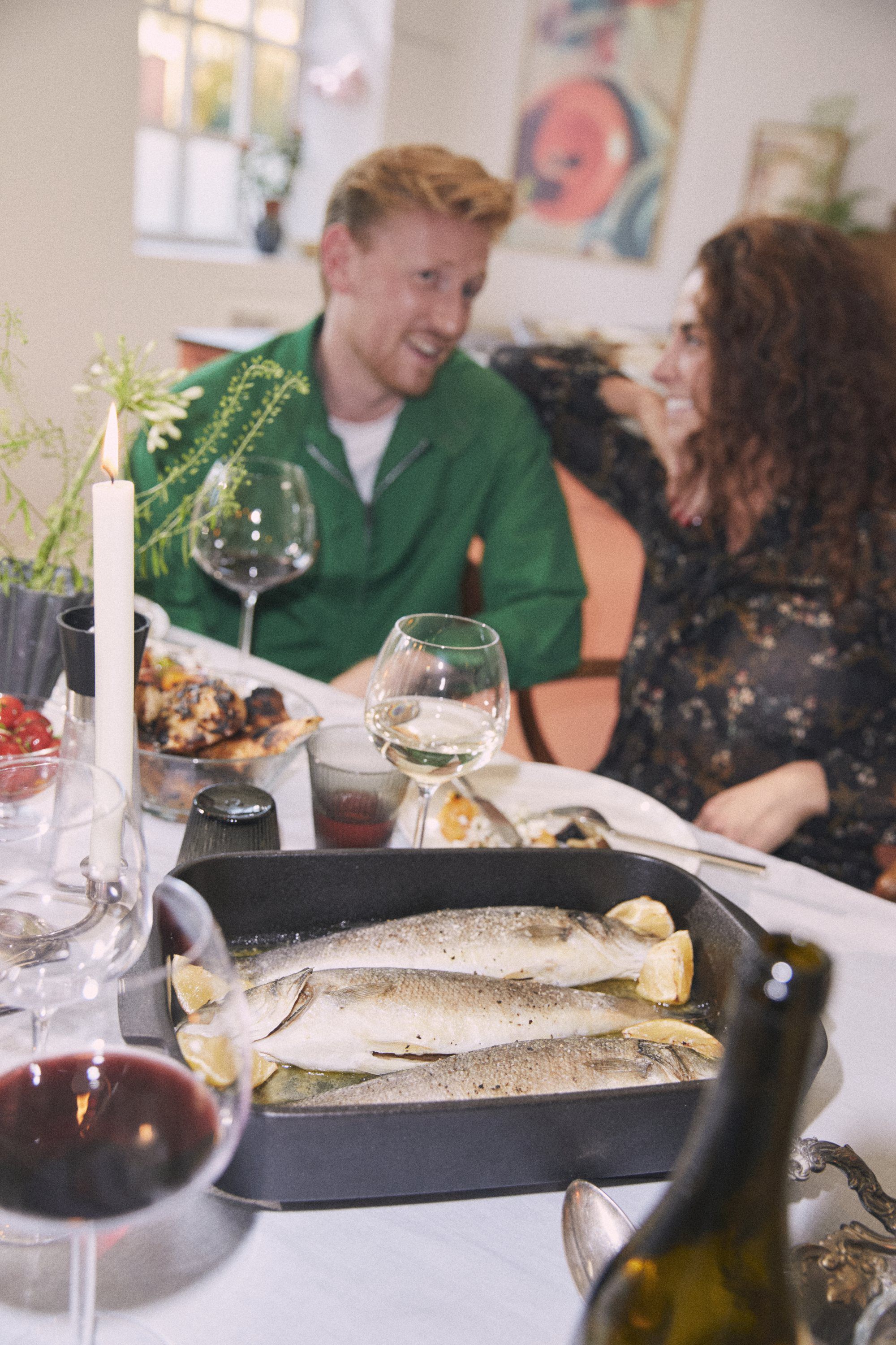 Rosendahl Ovnfast fad Cook with love 40x25. 5 cm gr&aring;