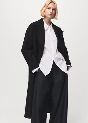Manteco wool coat with belt