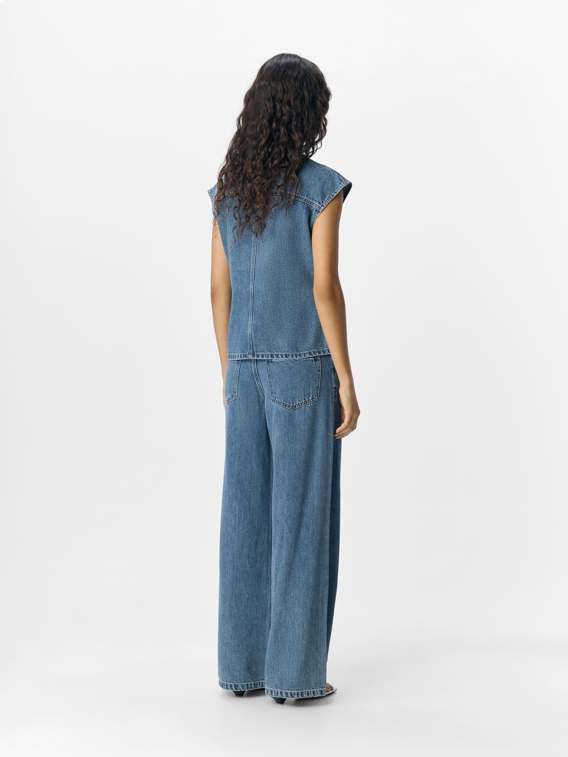 OBJMOJI DIVONA MW WIDE JEANS 140