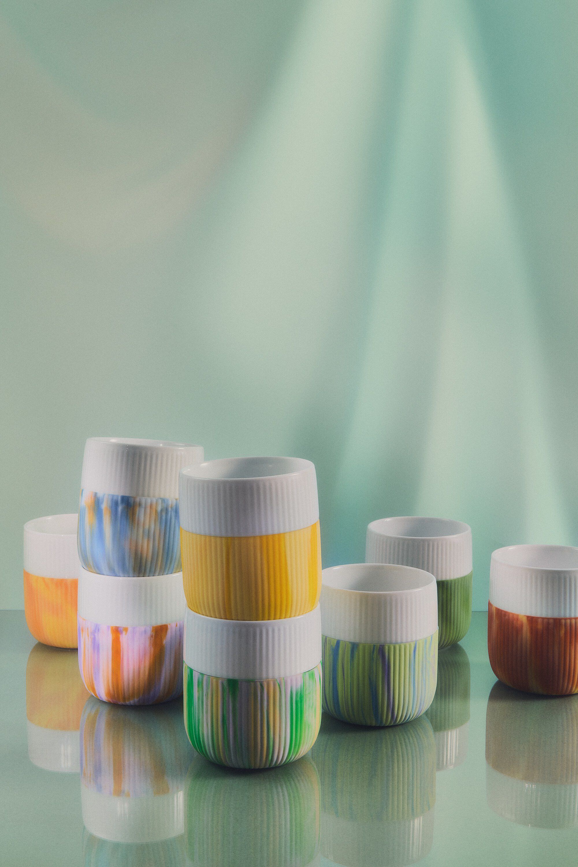 Contrast Marble, Green Grass