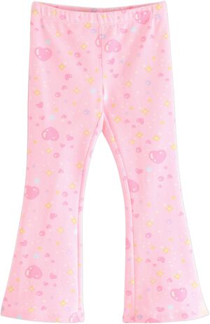Leggings flare AOP stars and h