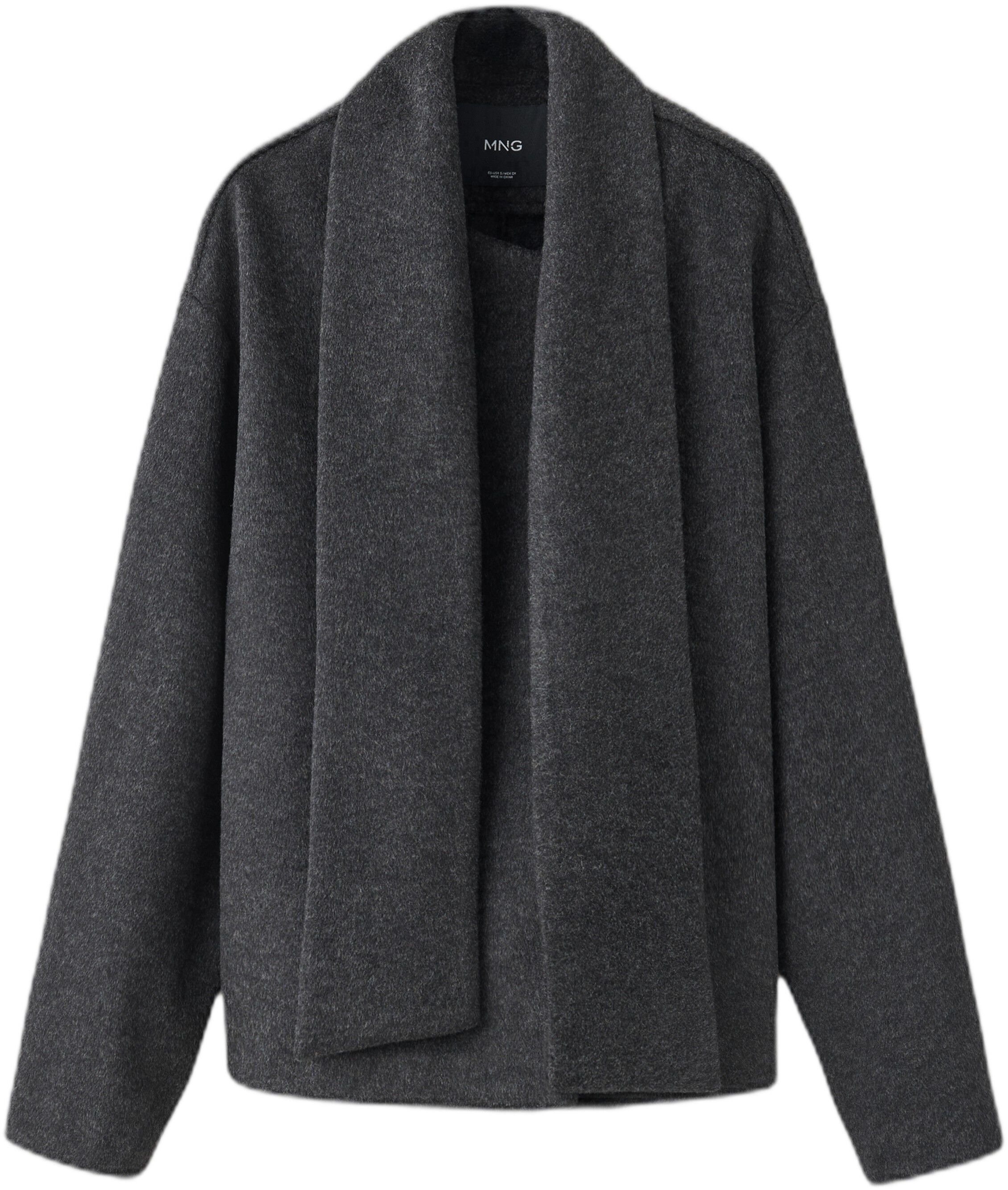 Scarf-collar cloth jacket