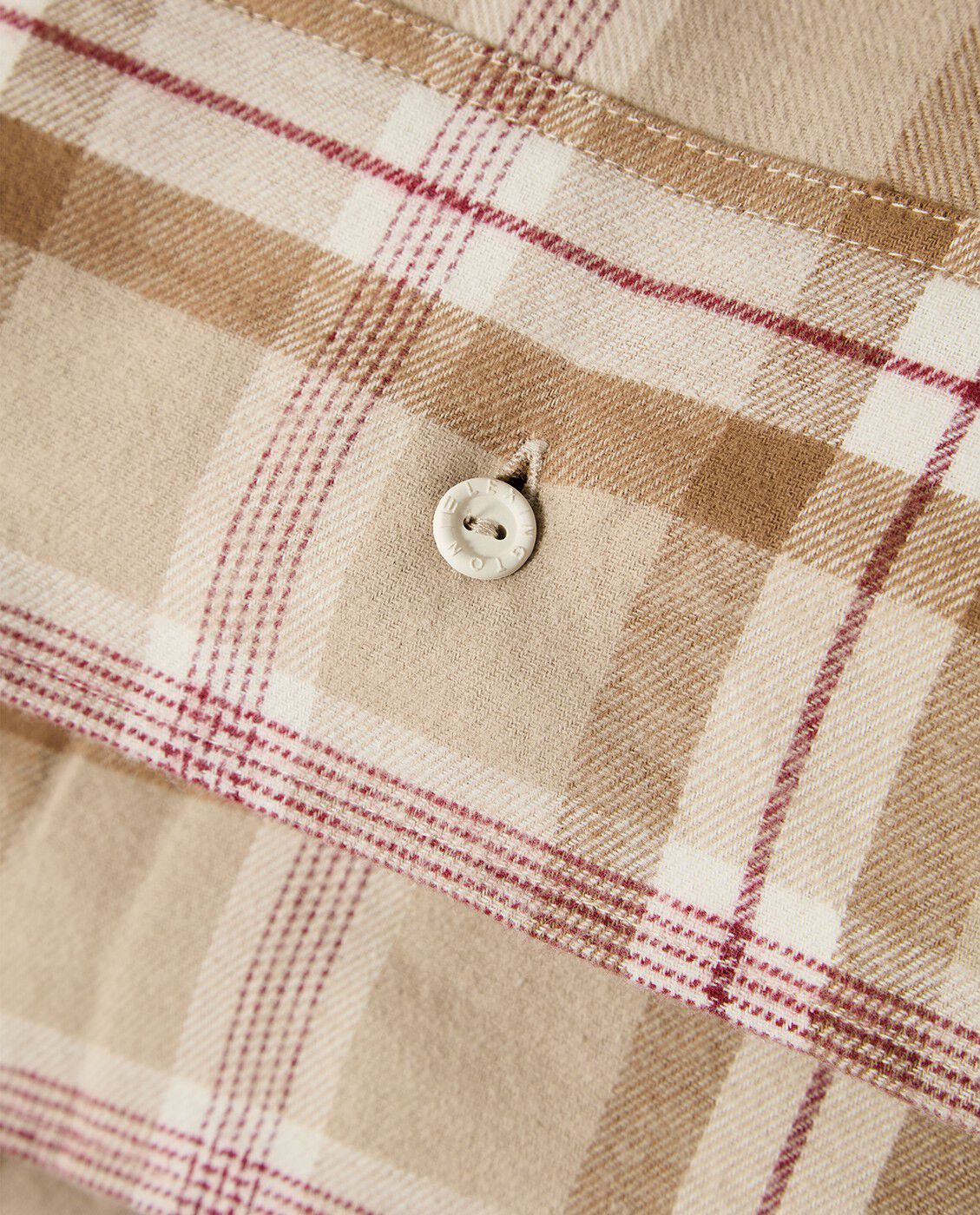 Checked Cotton Flannel Bed Set