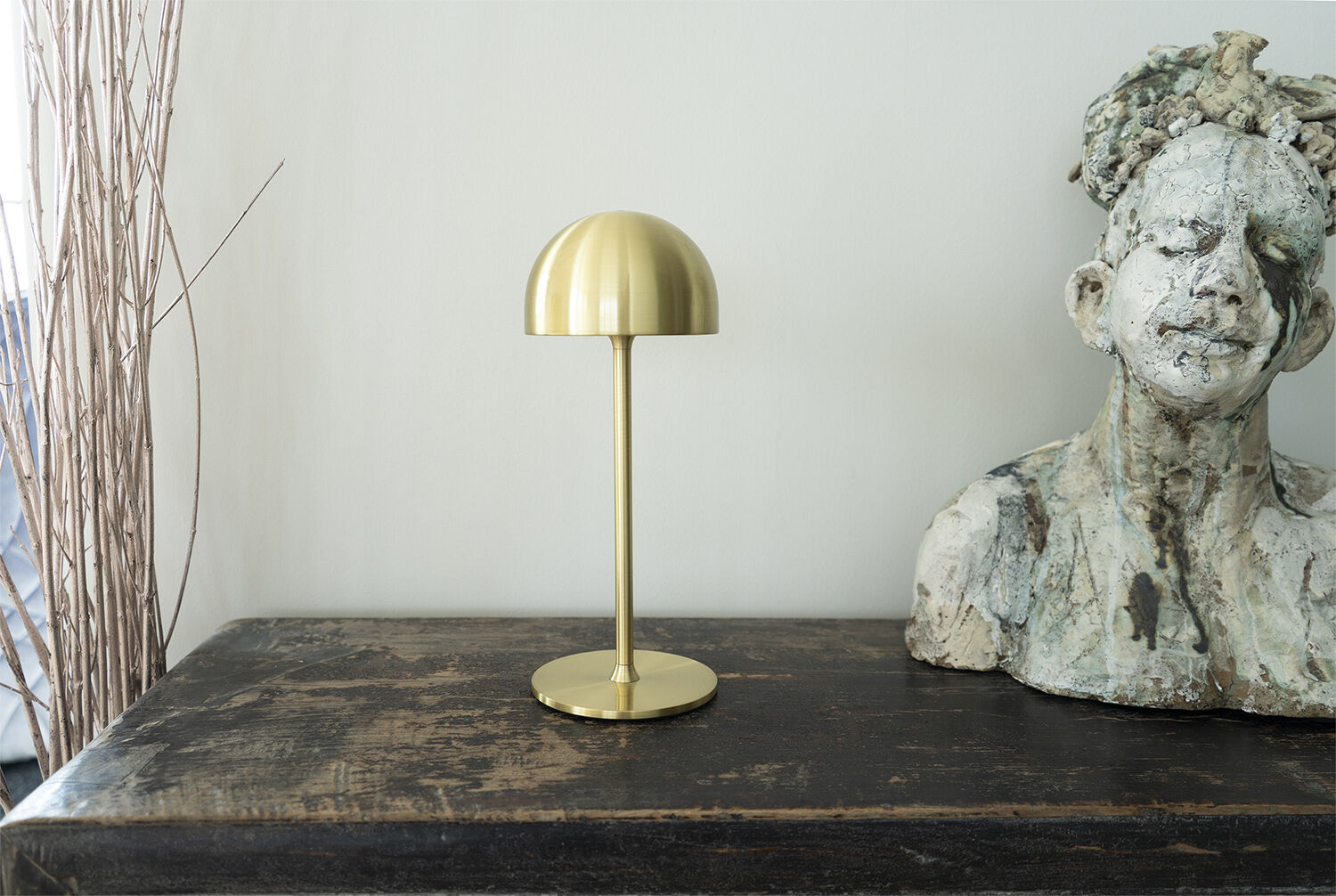 Tim Genopladelig H30cm, Messing