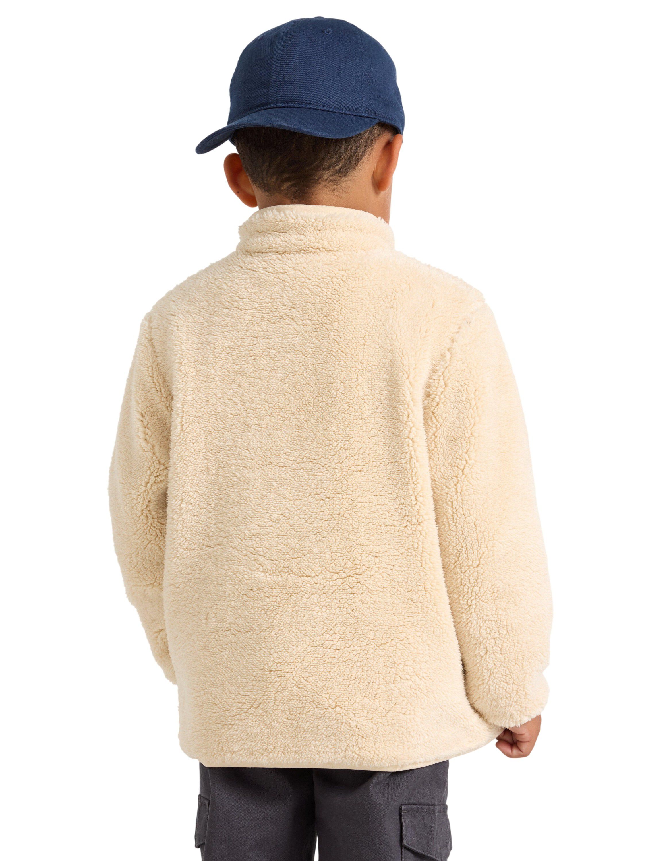 Luvjakke med bl&oslash;dt jerseyfor og lo