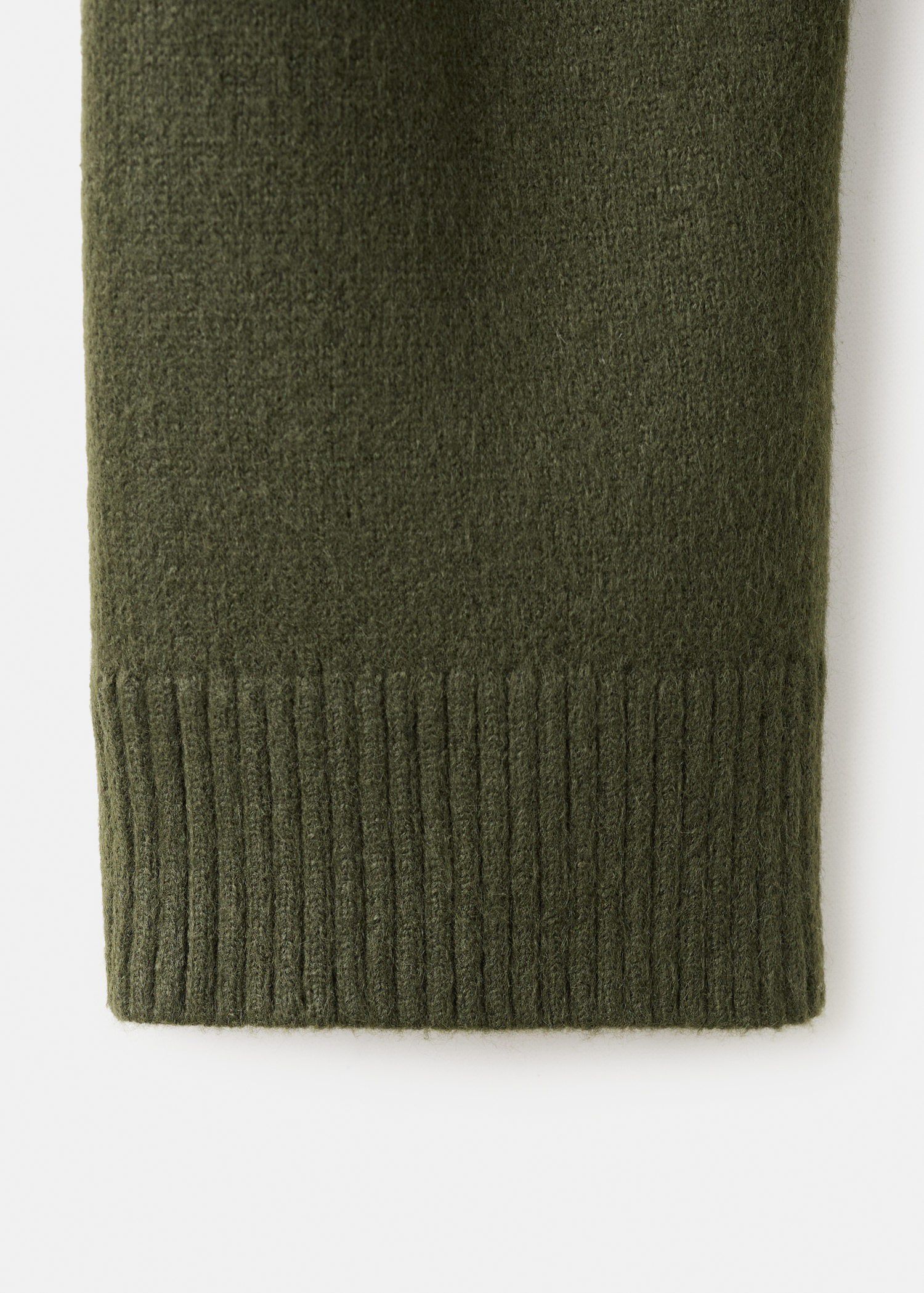 Perkins-neck sweater with button