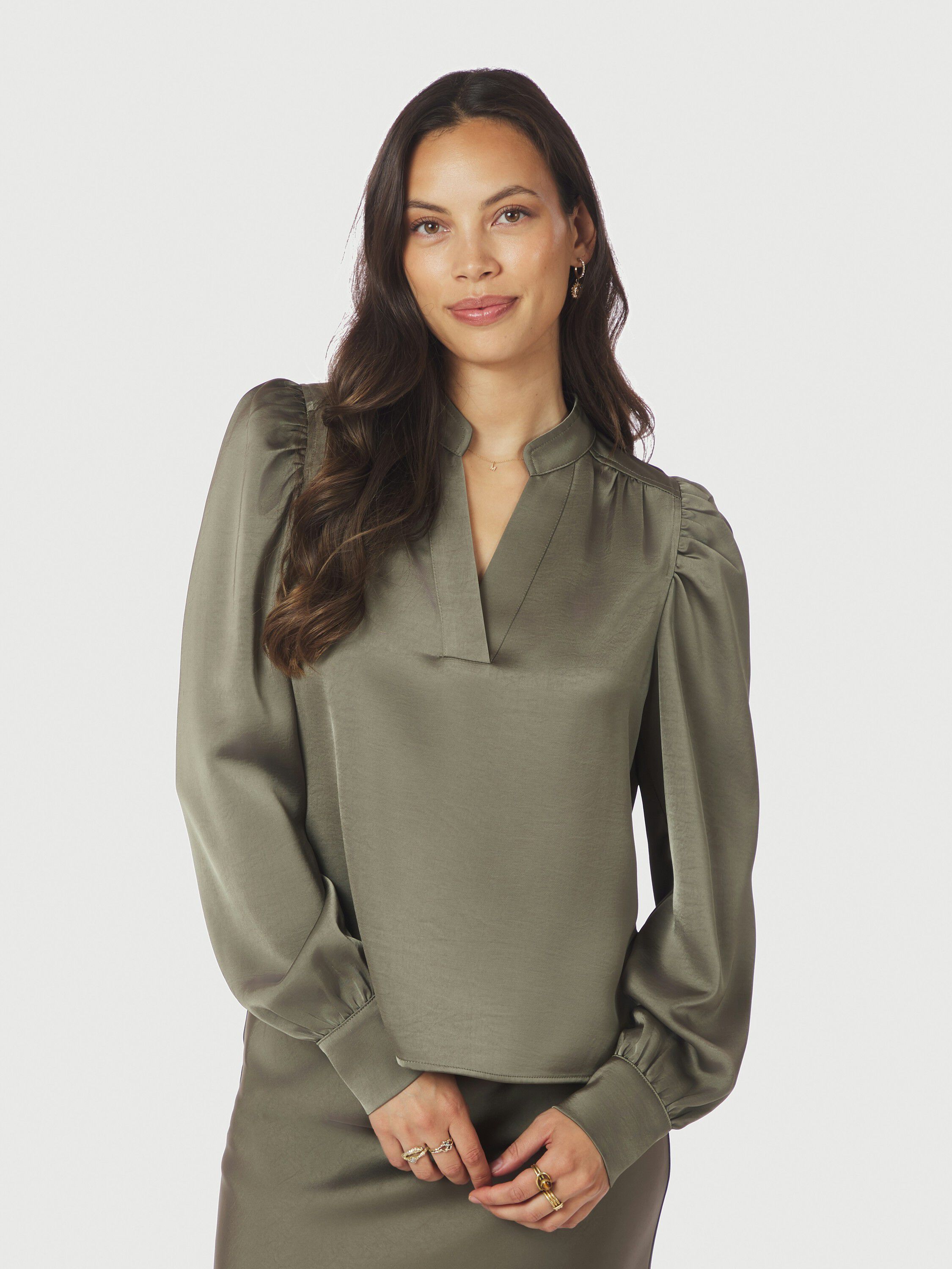 Rosslyn Heavy Sateen Blouse