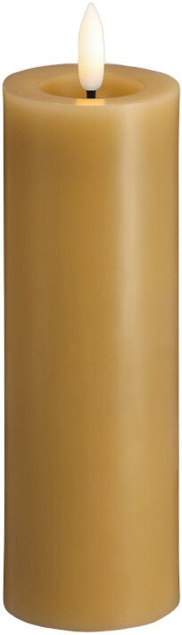 Moods & More - LED Pillar Candles, Silk, Melted, Honey mustard, 49x150