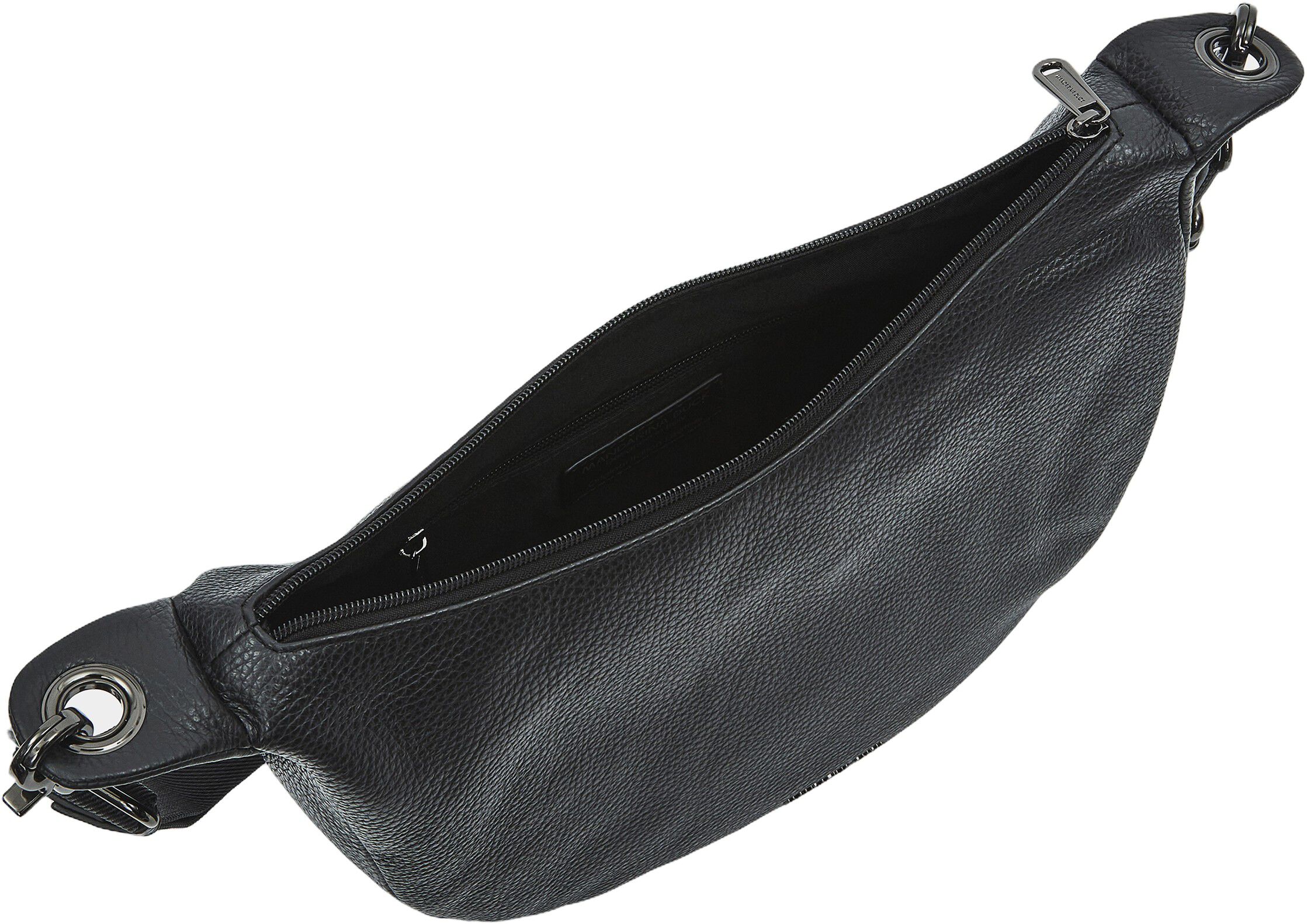 MELLOW LEATHER HOBO / NERO