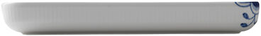 Blue Fluted Mega fat rektangul&auml;rt 24 cm