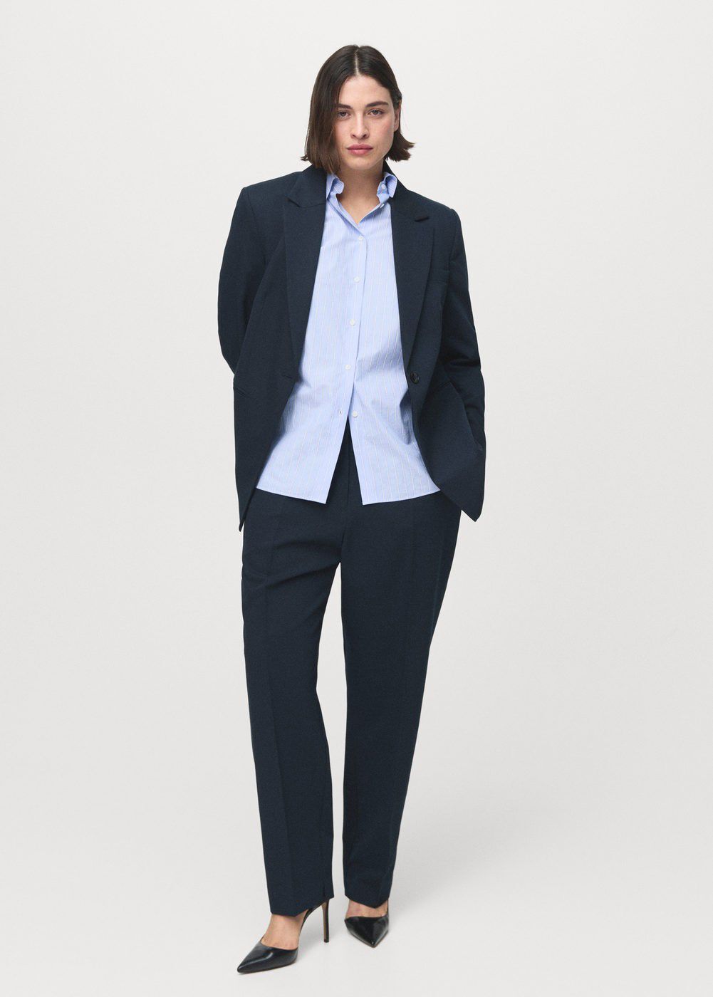 Straight suit trousers