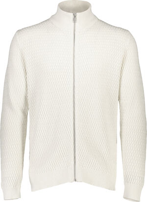 Zip through structure cardigan
