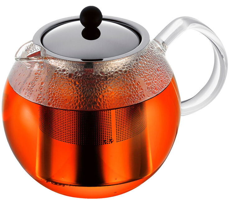 Tepress med filter i rostfritt stål, 1,5 l, 51 oz