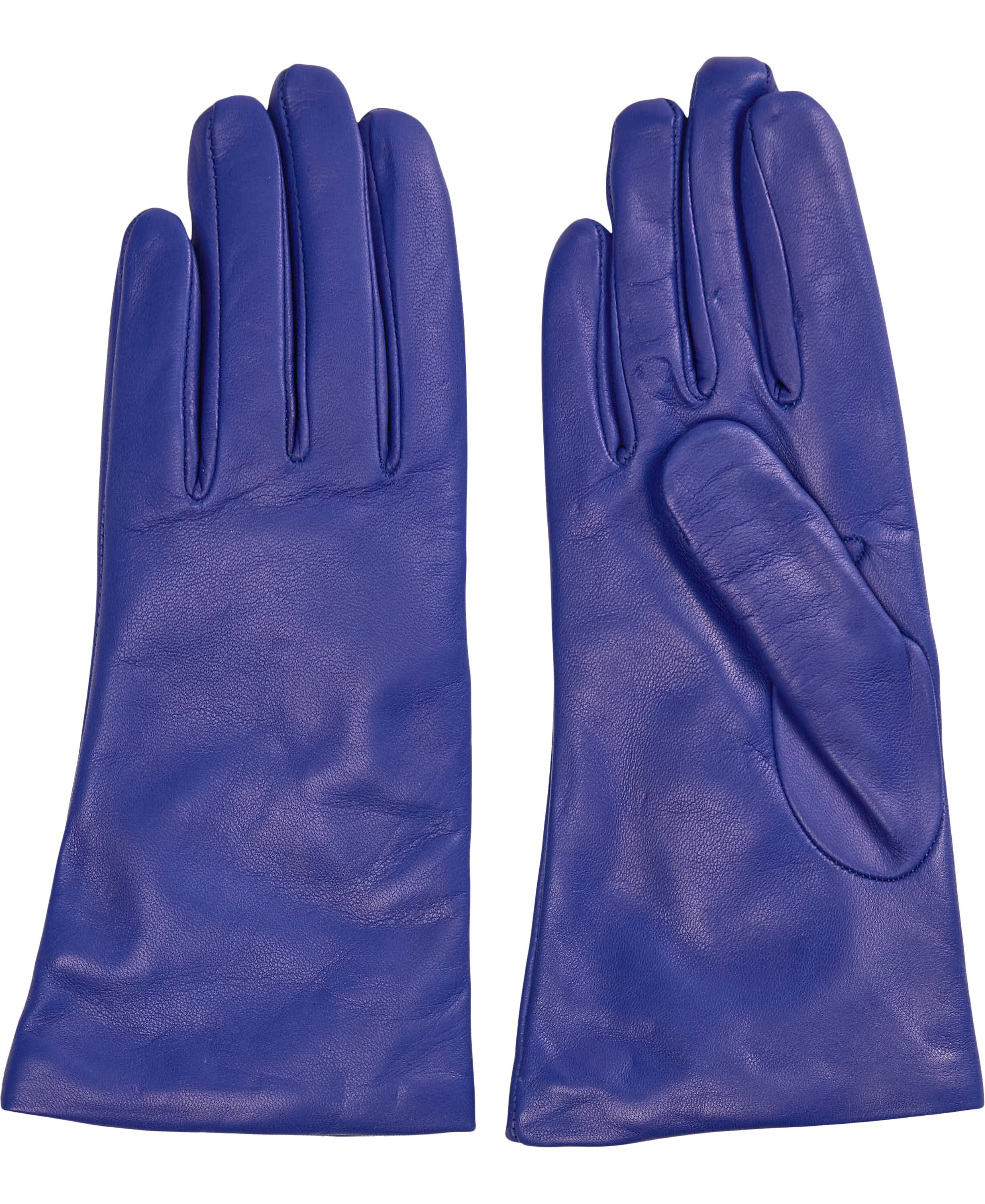 L&aelig;derhandsker med uld