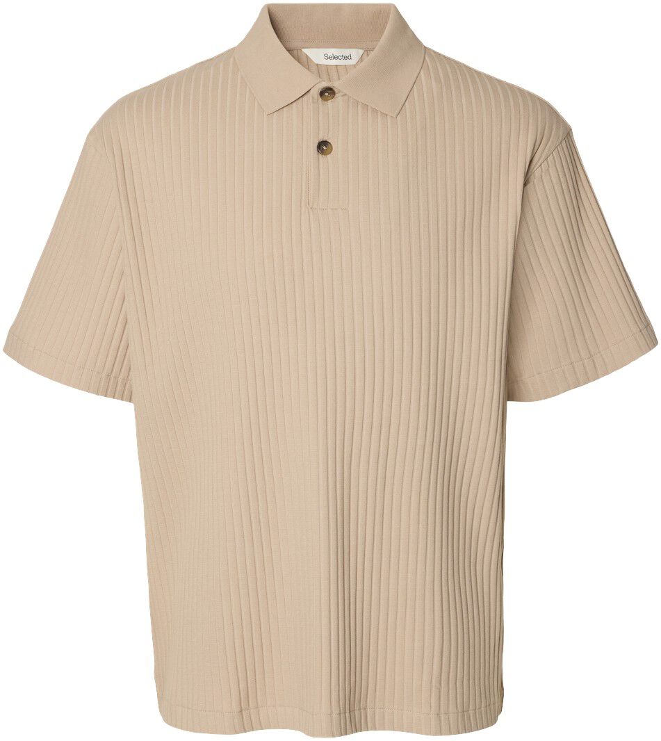SLMRELAXSIMON RIBBED SS POLO