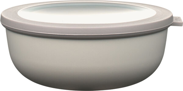 Skål m lock Cirqula 1250 ml Nordic white