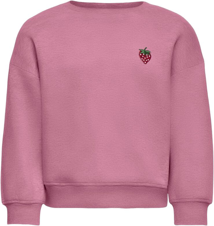 KMGSWEAT L/S CREW EMB LOOSE SWT NOO