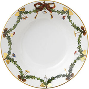 Star Fluted Christmas 17 cm djup tallrik