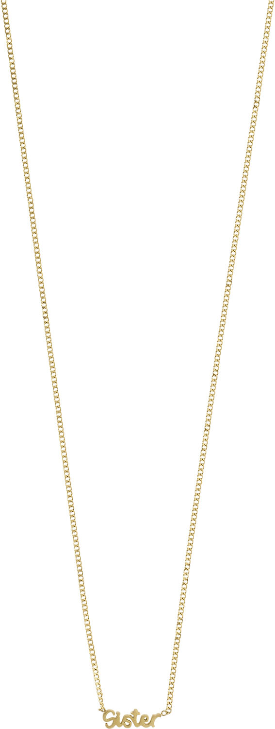 SISTER recycled necklace gold-plated