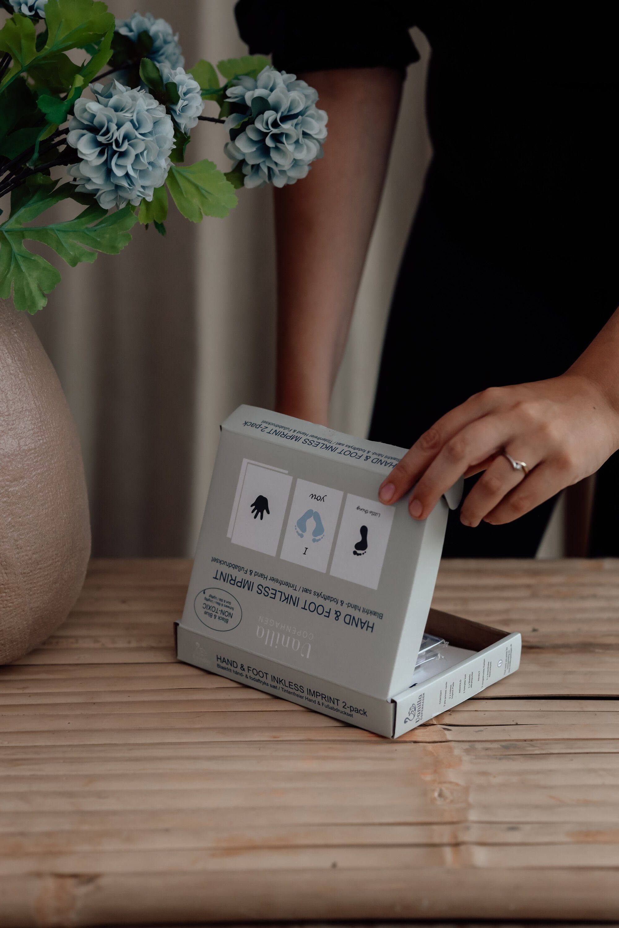 H&aring;nd og fodaftryk - Stempels&aelig;t 2-pak