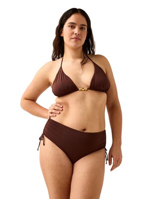Triangle bikini bra with removable