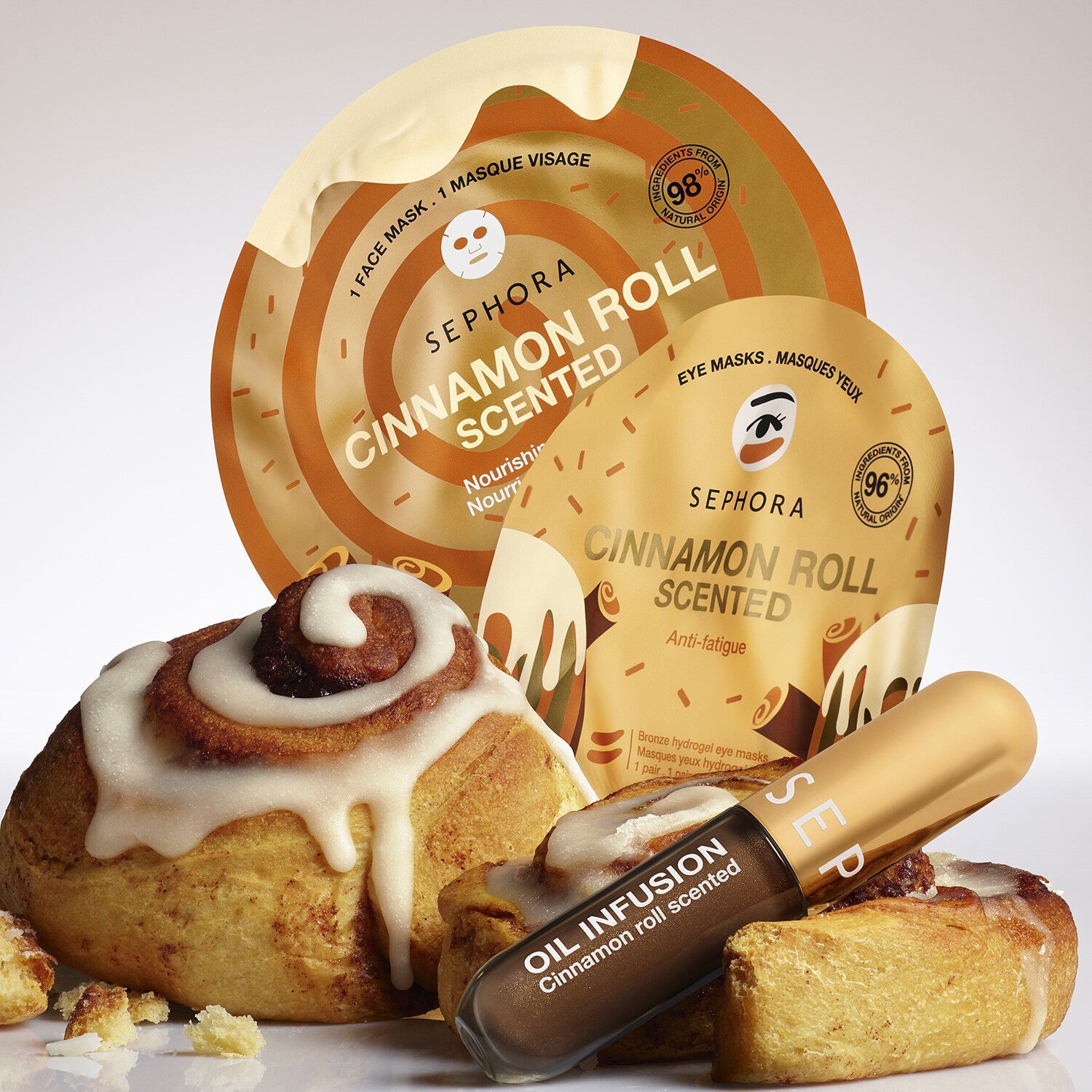 Nourishing and soothing face mask - Doft av kanelbullar