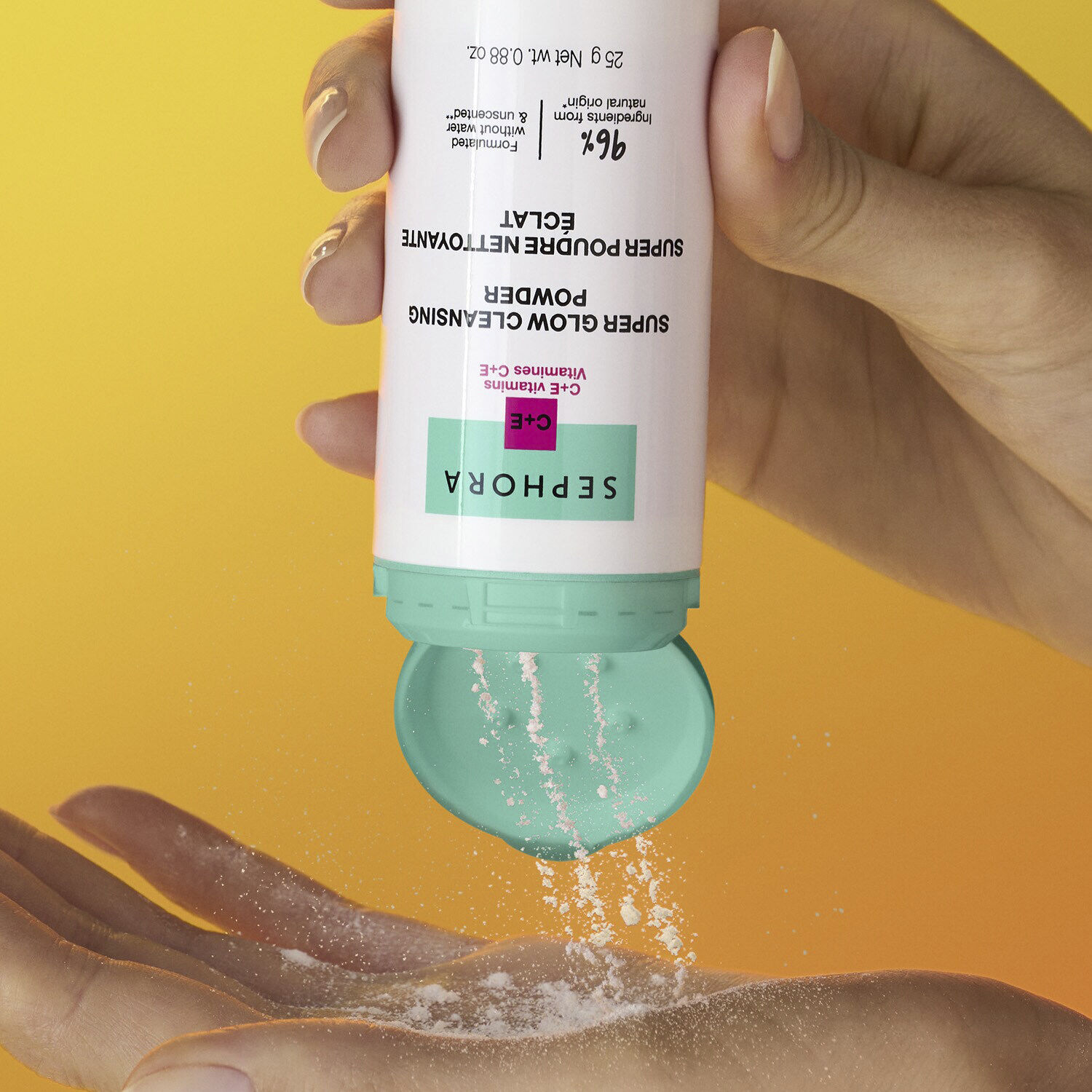 Super Glow Cleansing Powder - Vitamins C+E Face Cleanser