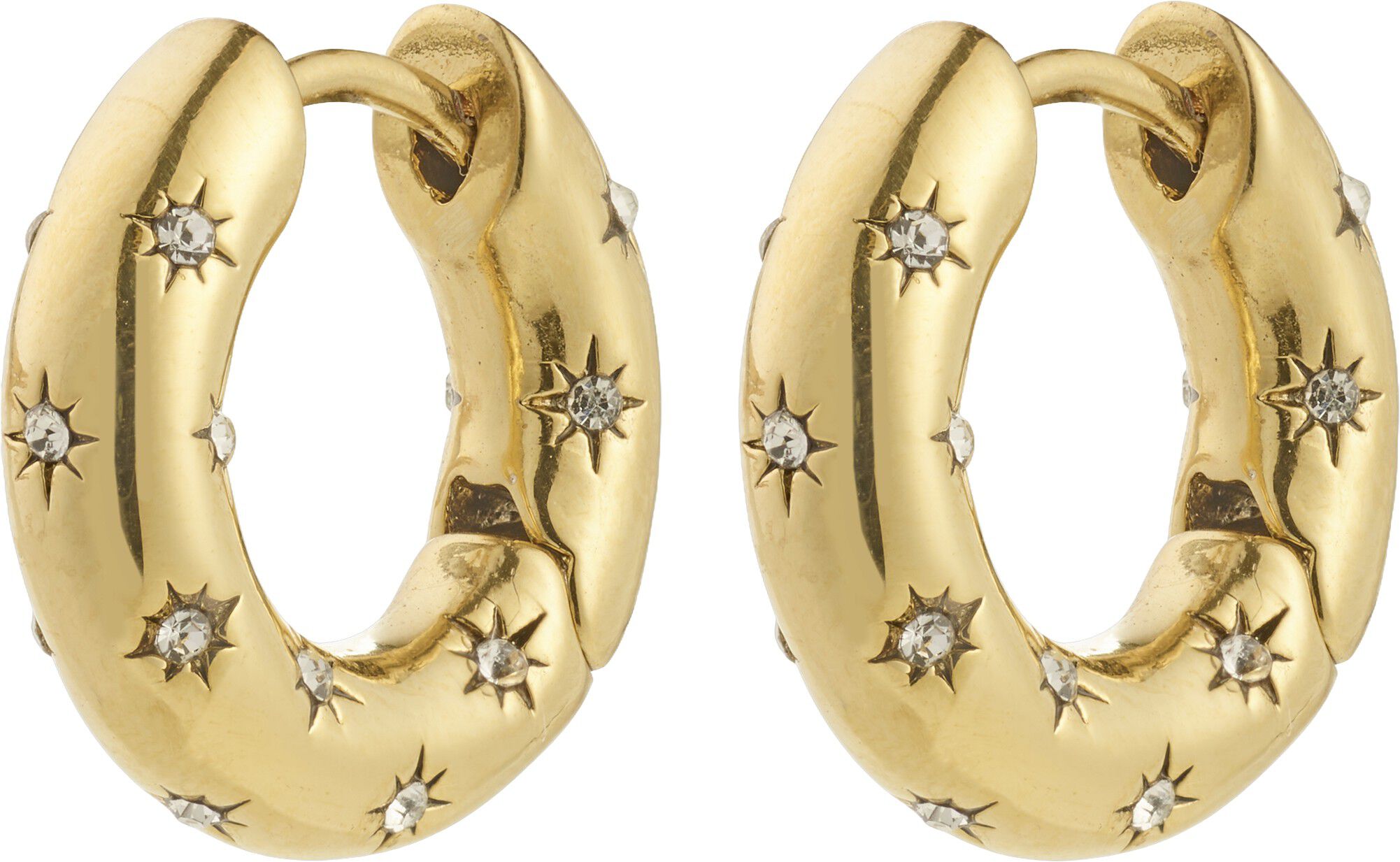 NEVAEH hoops gold-plated