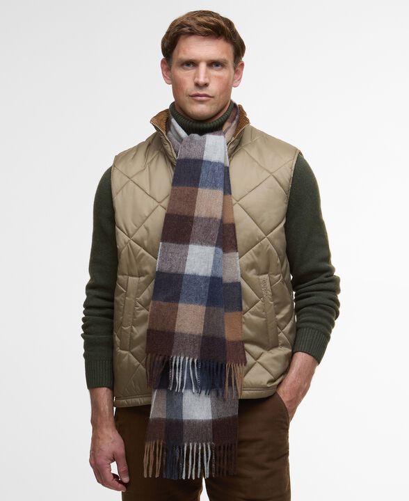 Barbour Lambswool Tattersall Scarf