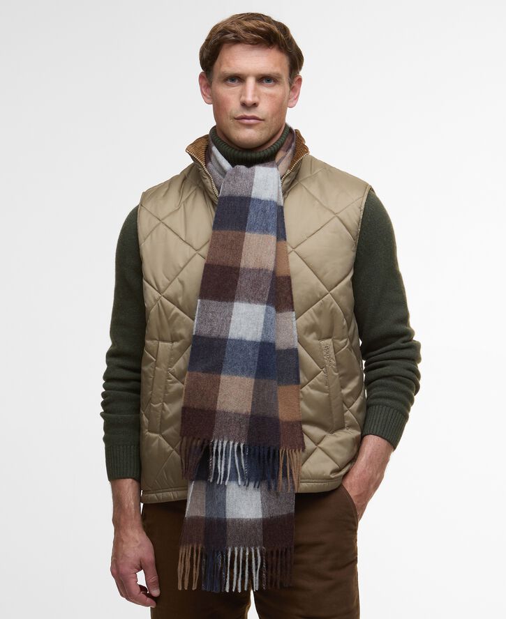 Barbour Lambswool Tattersall Scarf