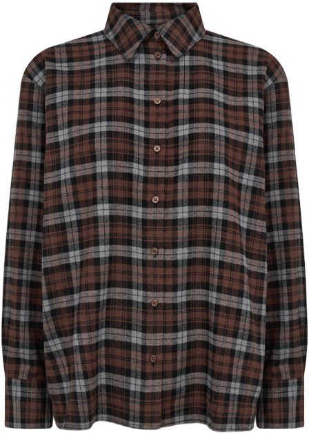 LR-ODANSA 2 Skjorte M&oslash;rk brun