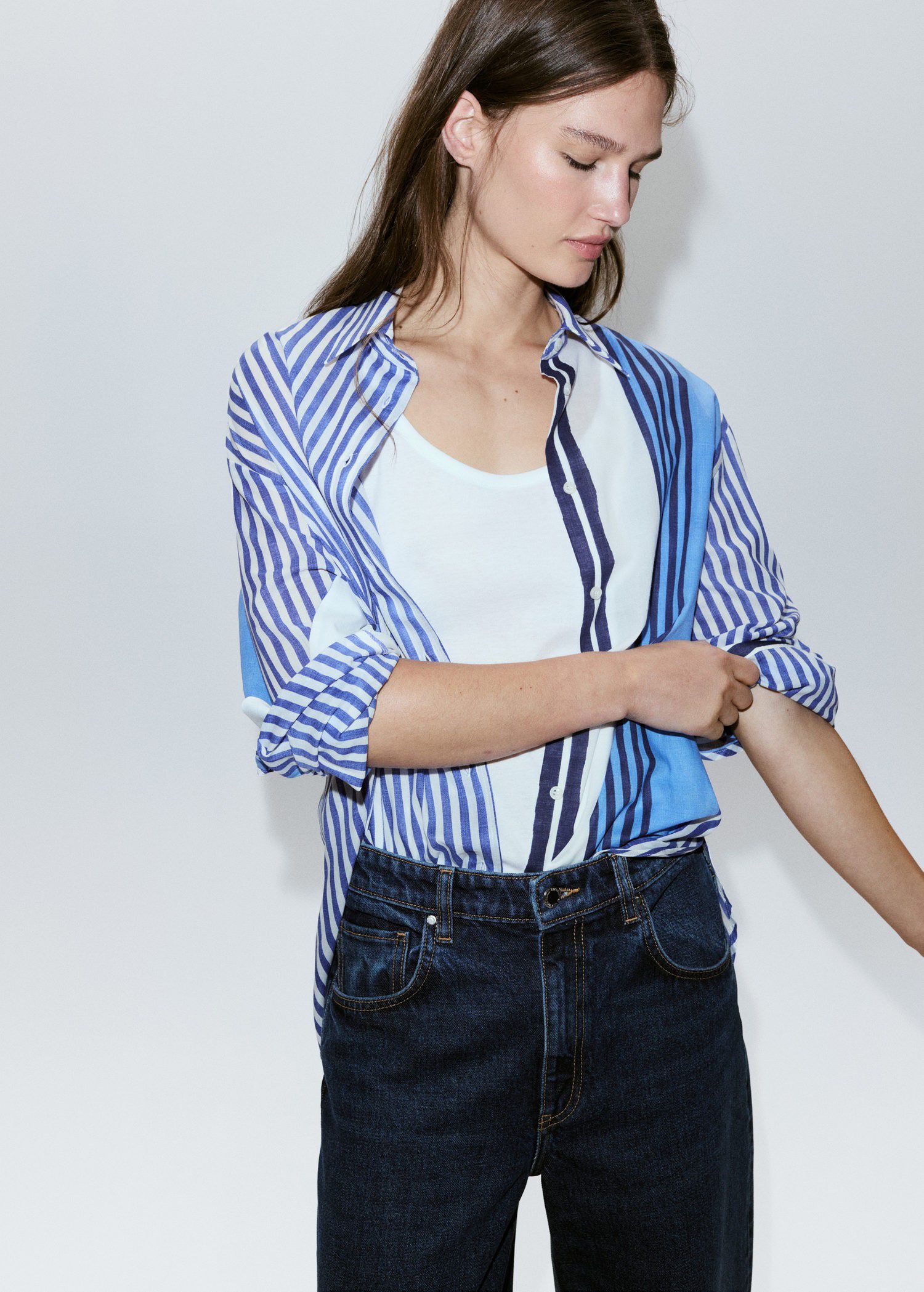 100% cotton striped shirt
