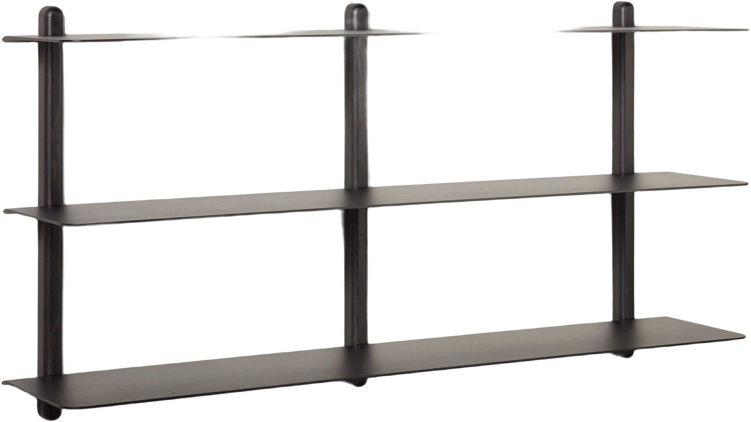 Nivo hylde stor D sort ask/ sort