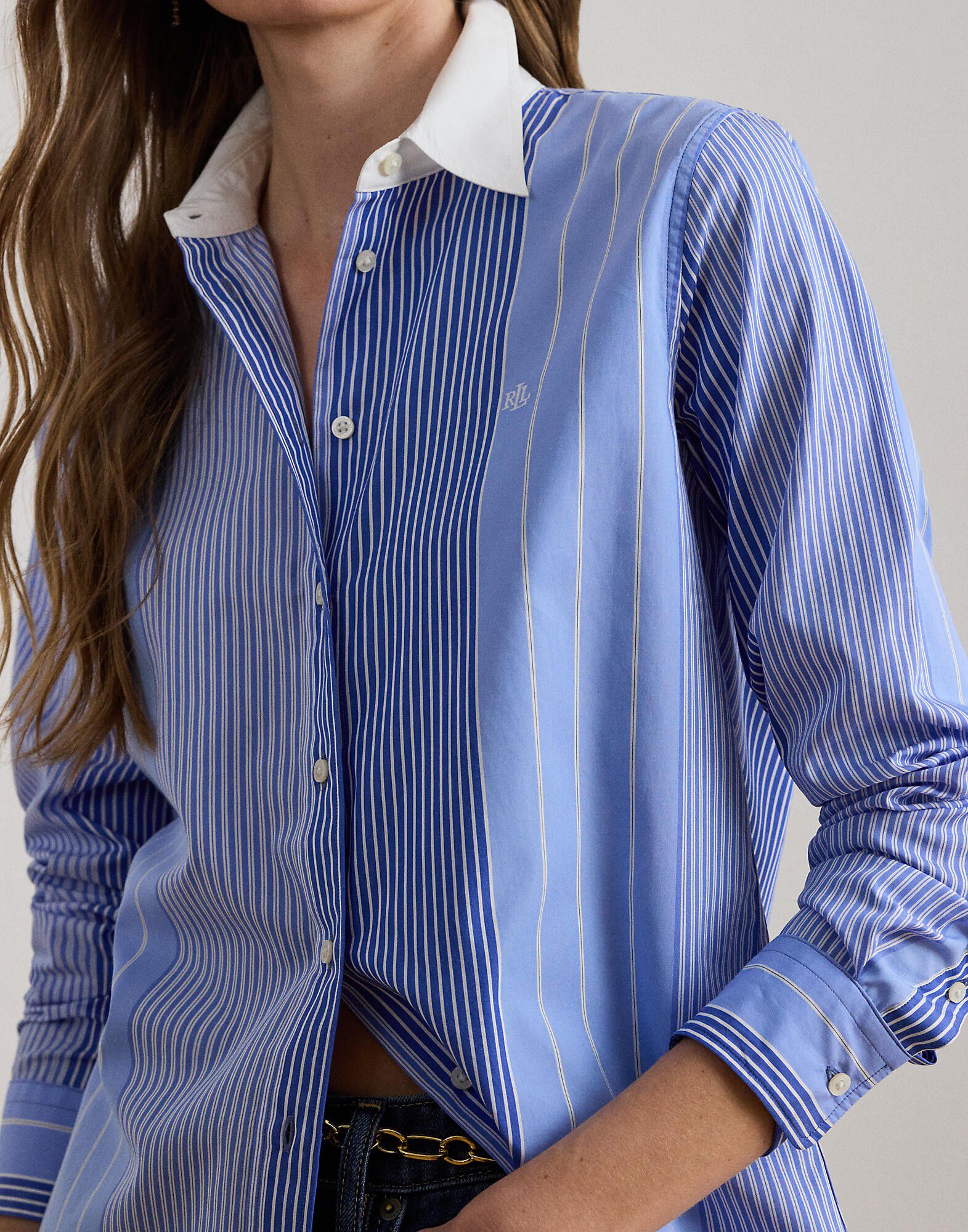 Classic Fit Striped Broadcloth Shirt