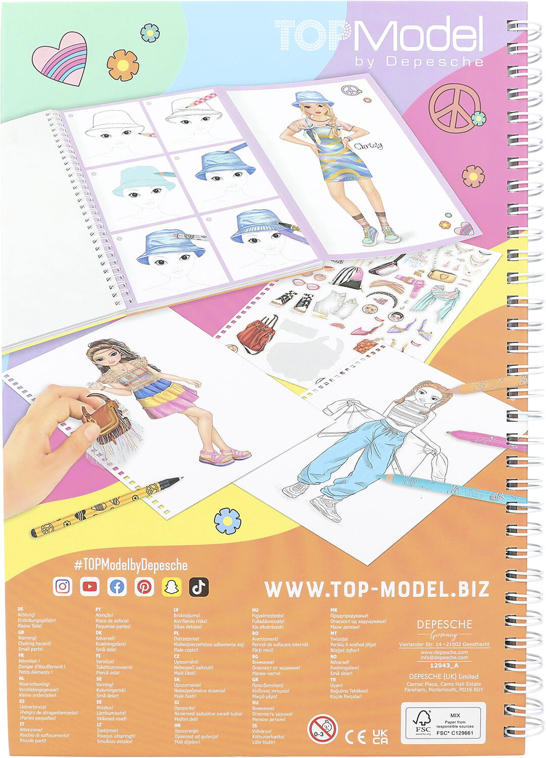 TOPModel Malebog m/tegner