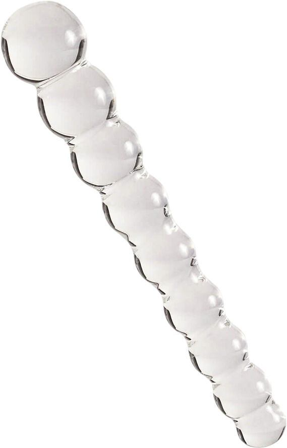 Tansy Beaded Glasdildo