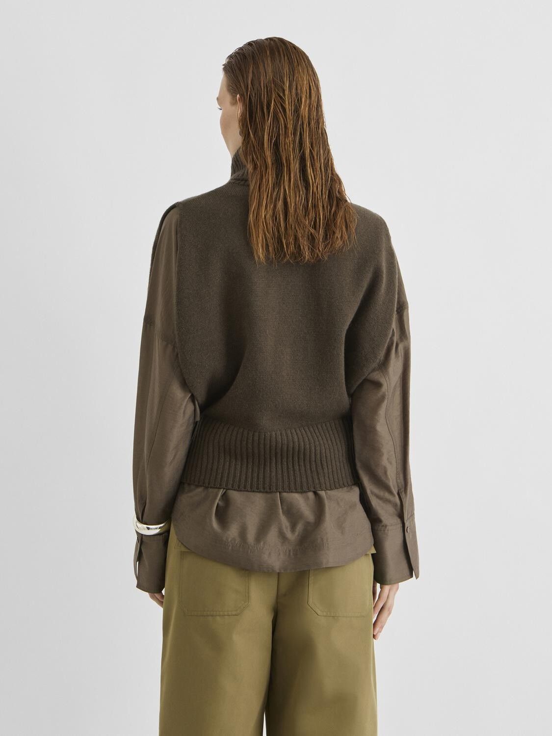 Roucleo Roll Neck Knit Vest/Pf