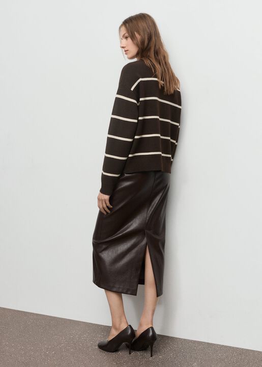 Knit striped sweater