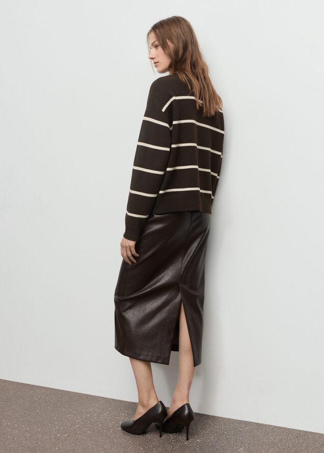 Knit striped sweater