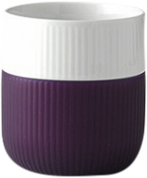 Fluted Contrast mugg Aubergine 33 cl