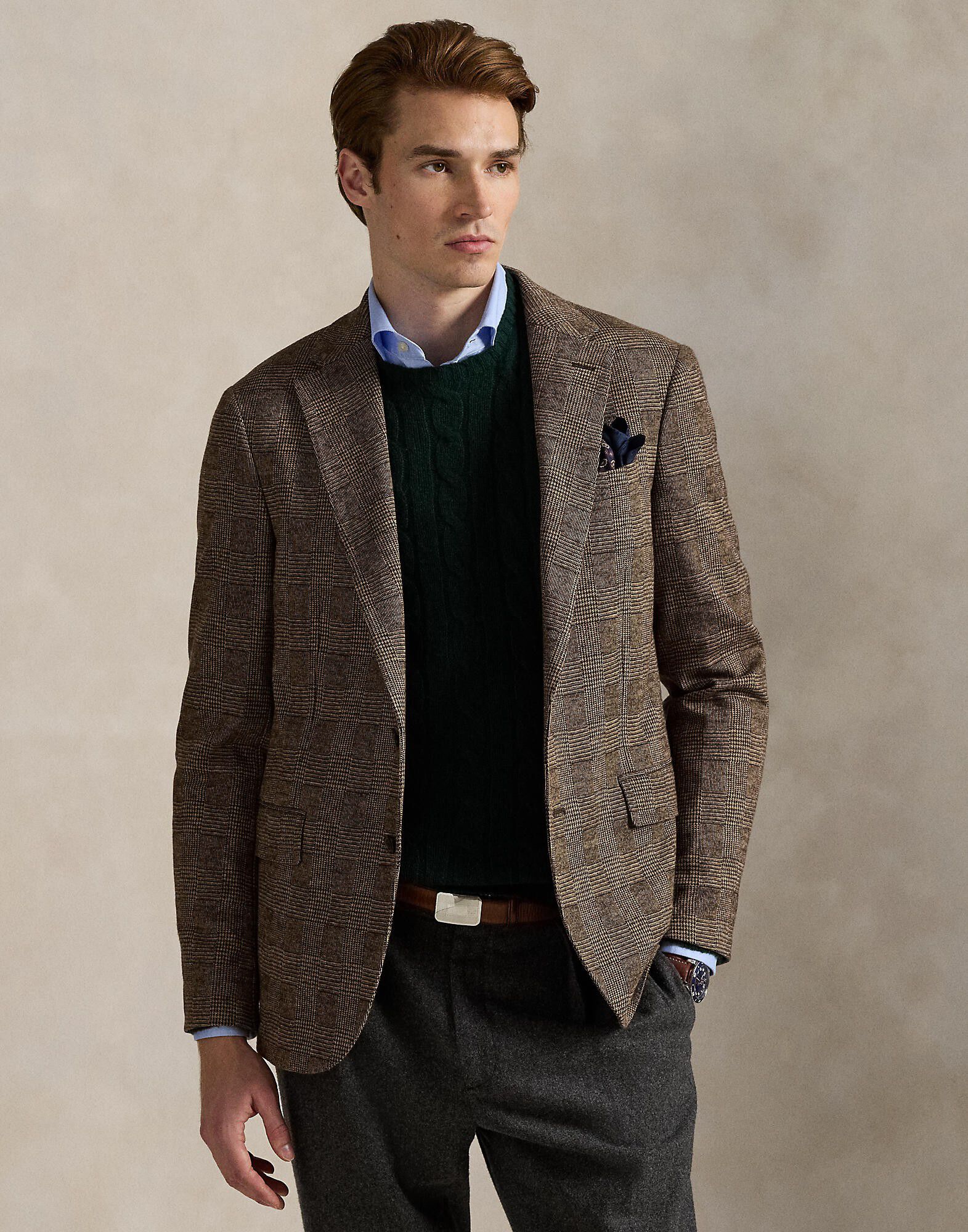 Polo Soft Modern Glen Plaid Sport Coat