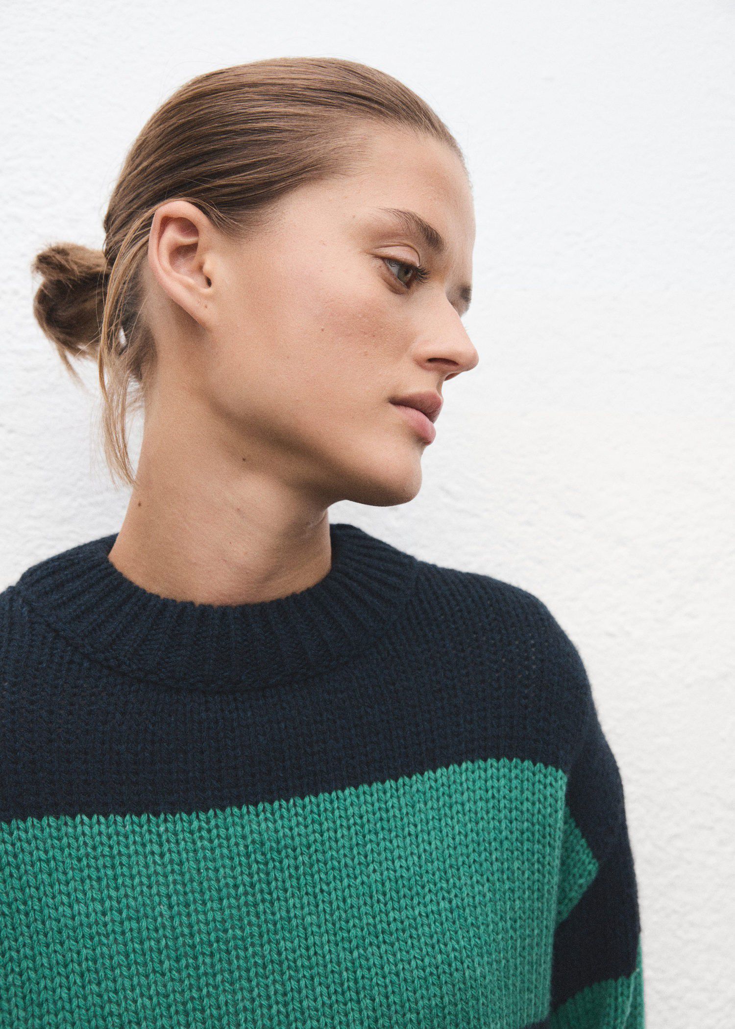 Knit striped sweater