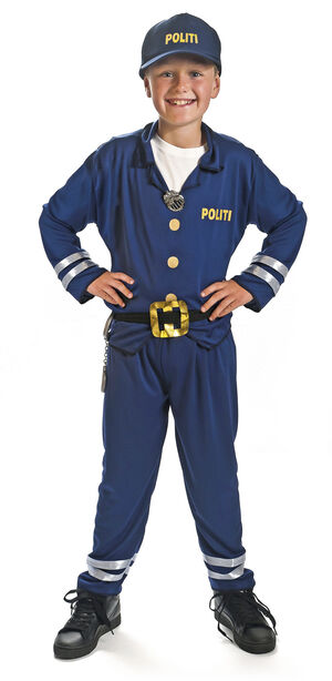 Polis Byxor. skjorta, bälte och keps