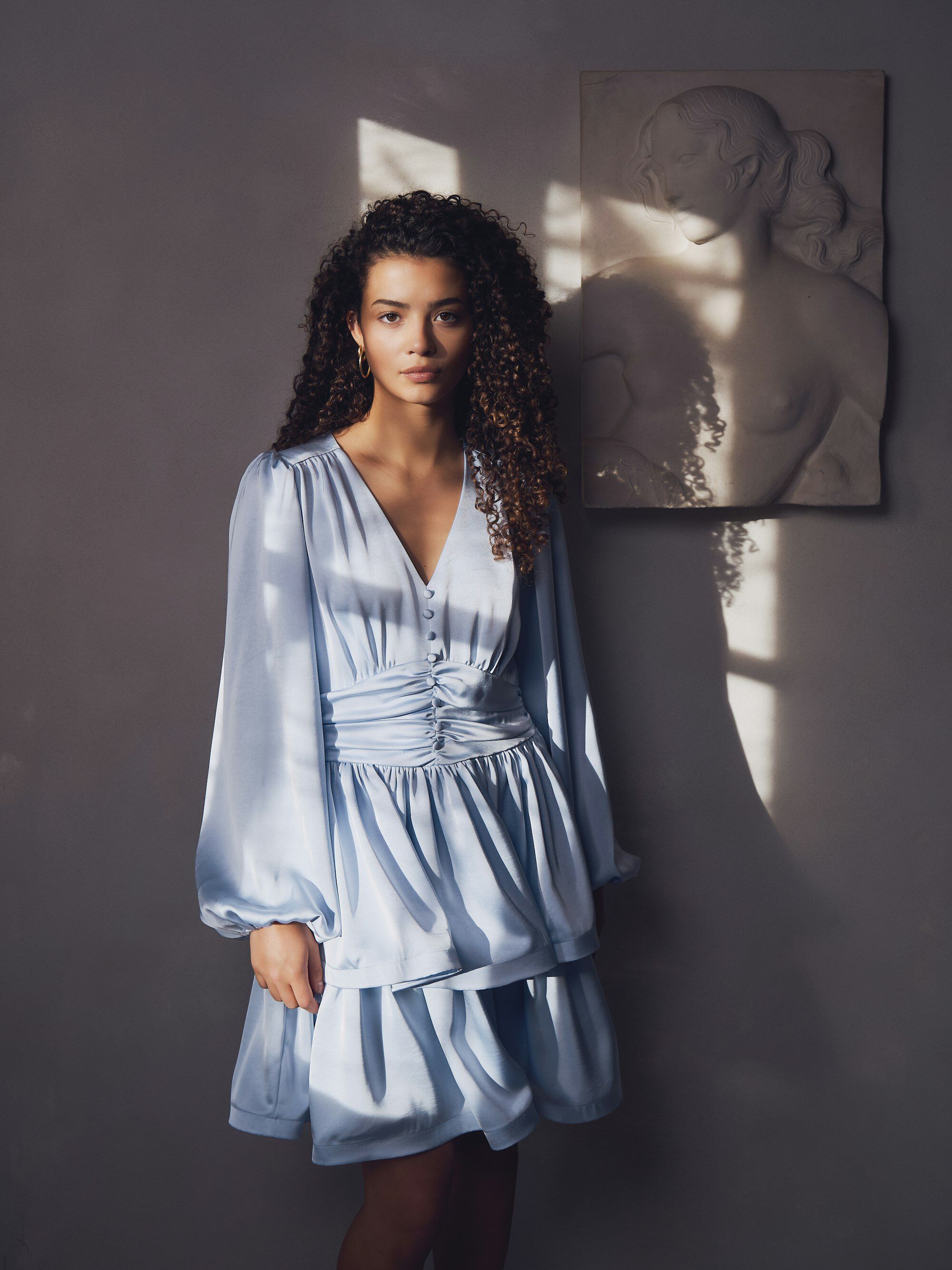 Rivana Heavy Sateen Dress