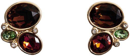 Combined stone earrings