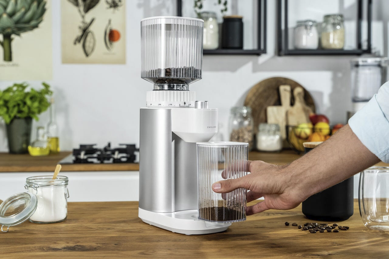 Enfinigy Kaffekvarn Silver-Vit