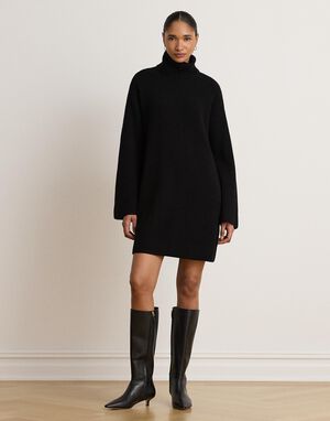 WOOL CASHMERE-LS DRESS