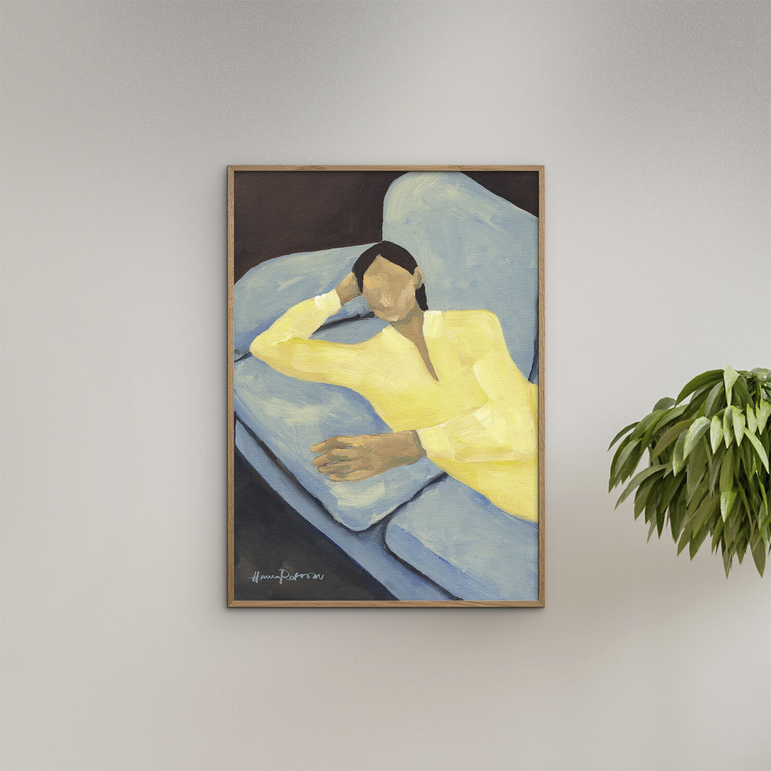 The Poster Club x Hanna Peterson - Blue Sofa