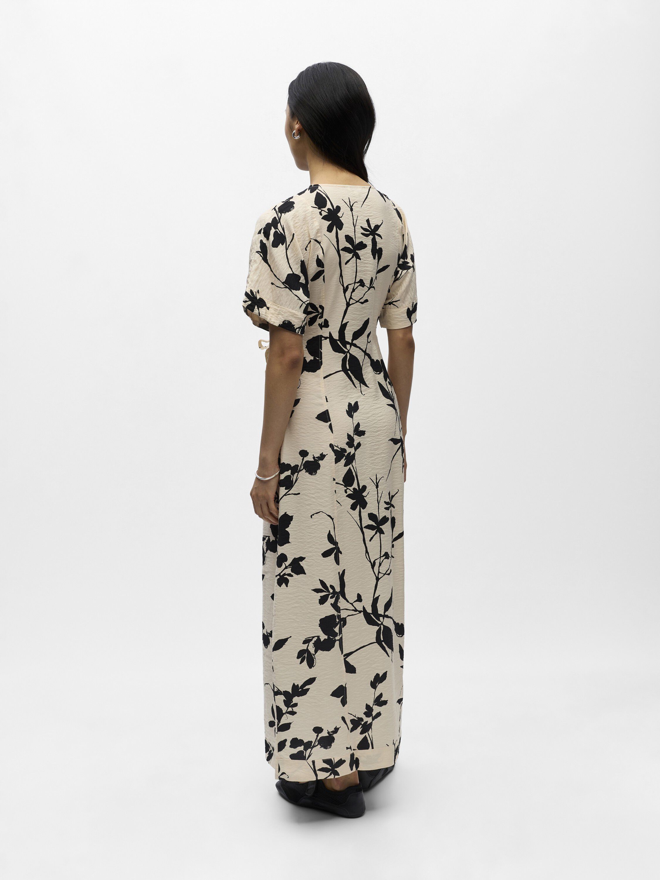 Objjacira S/S Re Long Wrap Dress Noos